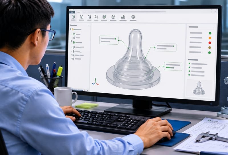 Silicone part DFM review and engineering support