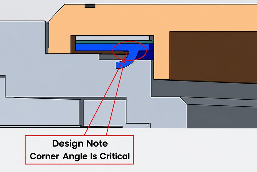 L-shaped profile seal