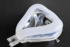 Transparent respirator mask with LSR overmolded seal