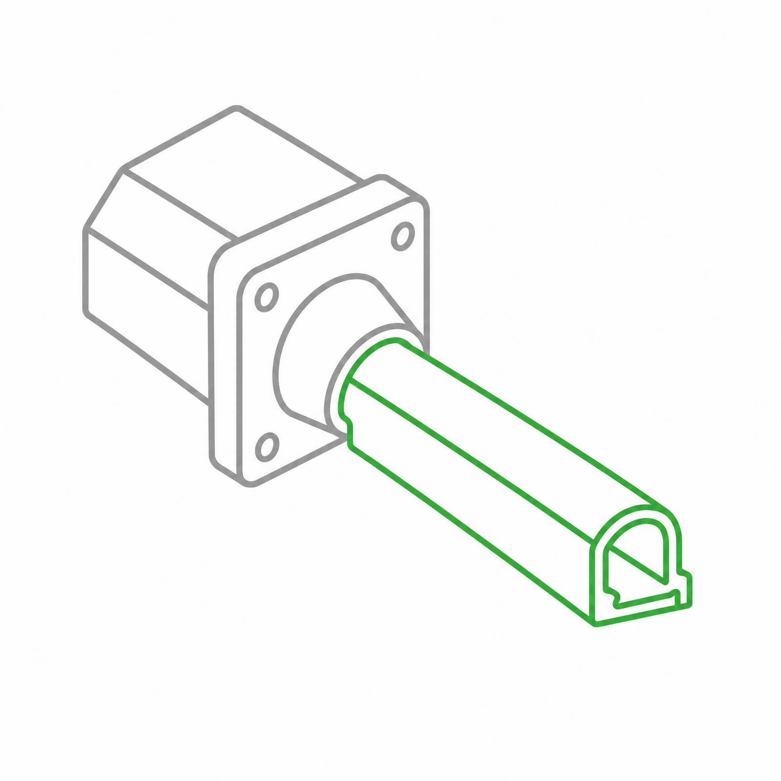 Silicone extruded parts and profiles