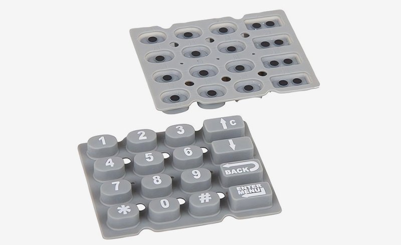 Conductive silicone keypad
