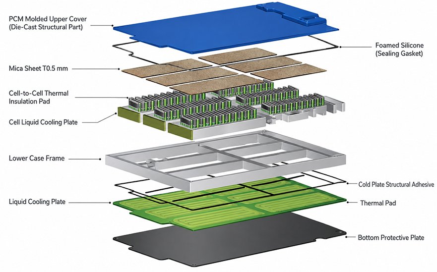 EV battery pack structure