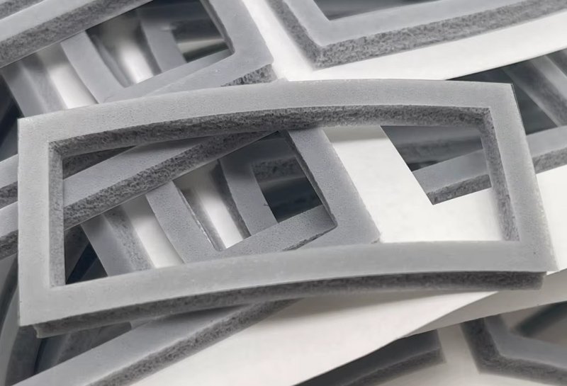 Flame-resistant silicone gasket