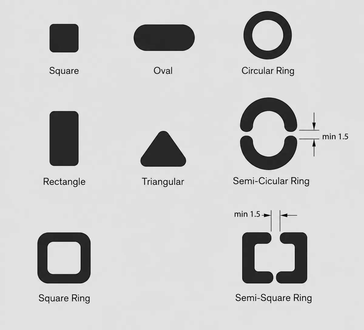 Silicone rubber keypad design figure