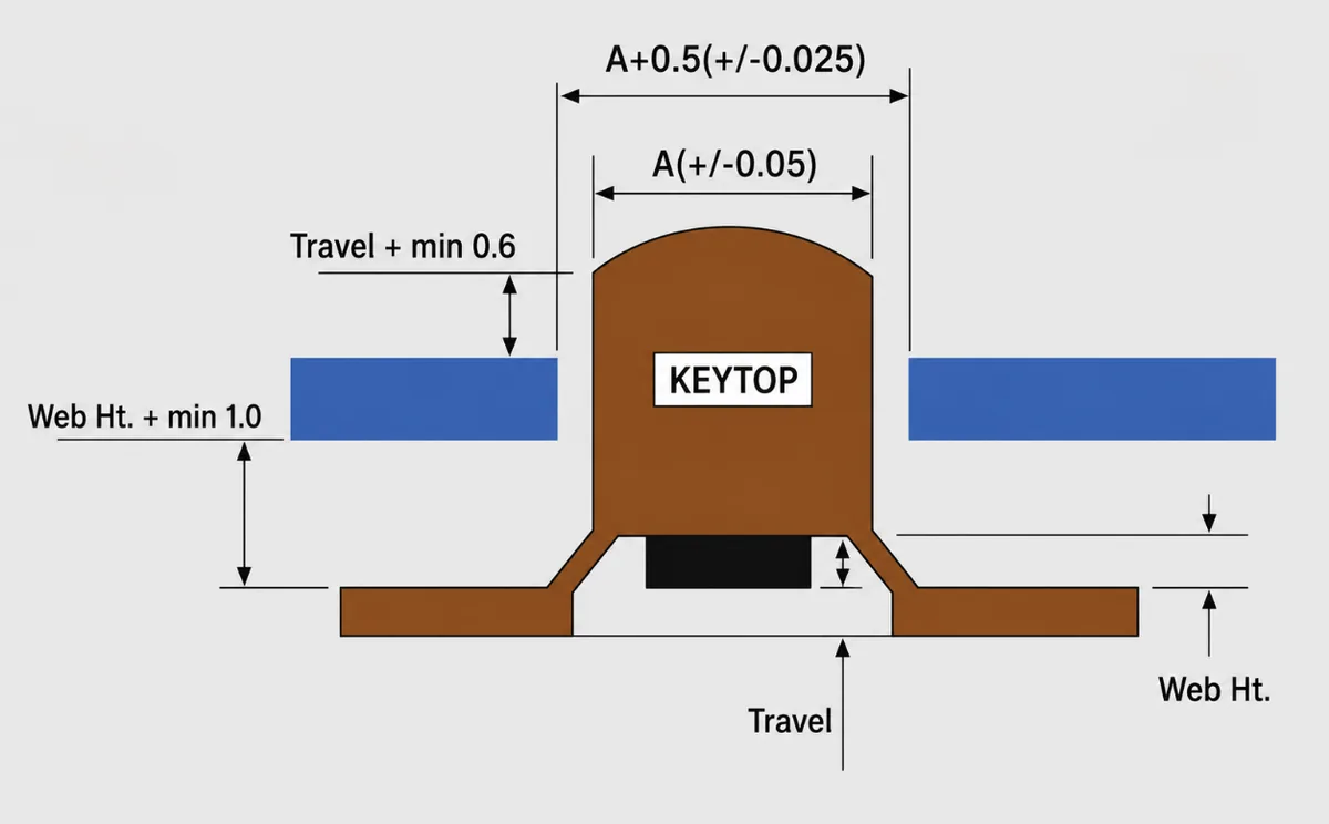 Silicone rubber keypad design figure