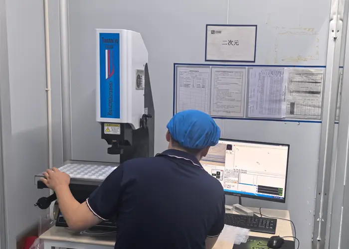 Precision inspection for silicone connector gaskets