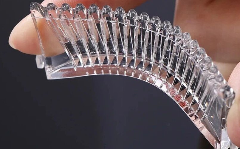 optically clear silicone lens