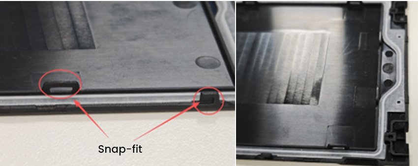 snap-fit features