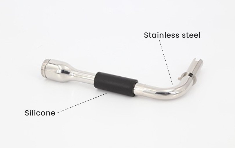 overmolded handles