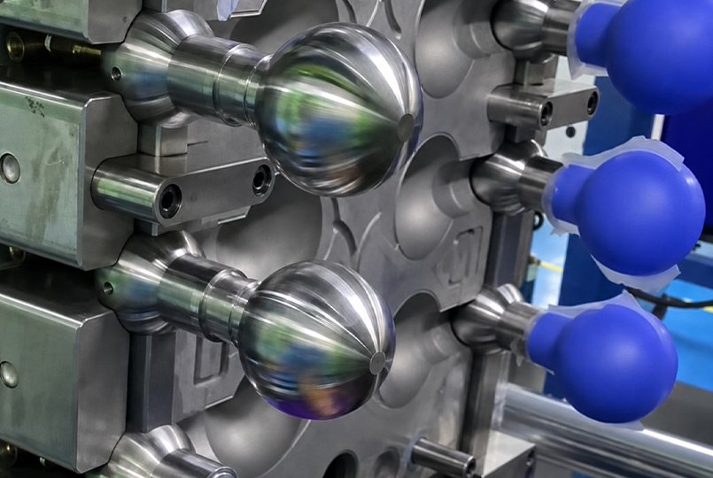 Custom silicone drainage ball molding production