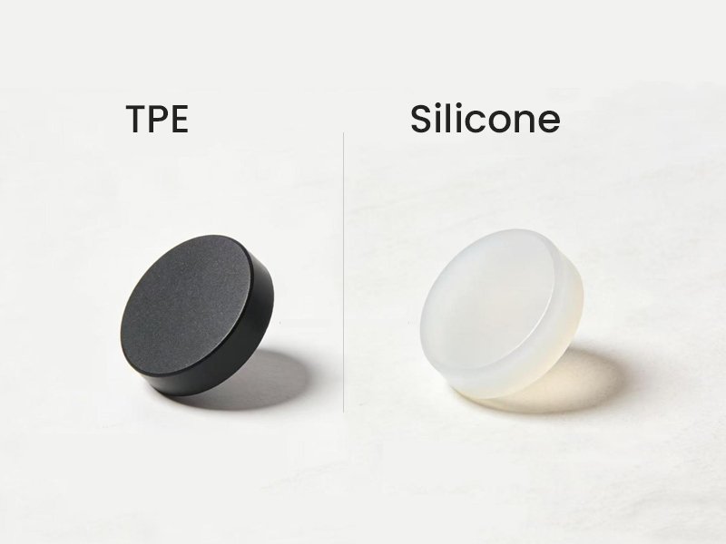 Silicone material samples for soft part manufacturing